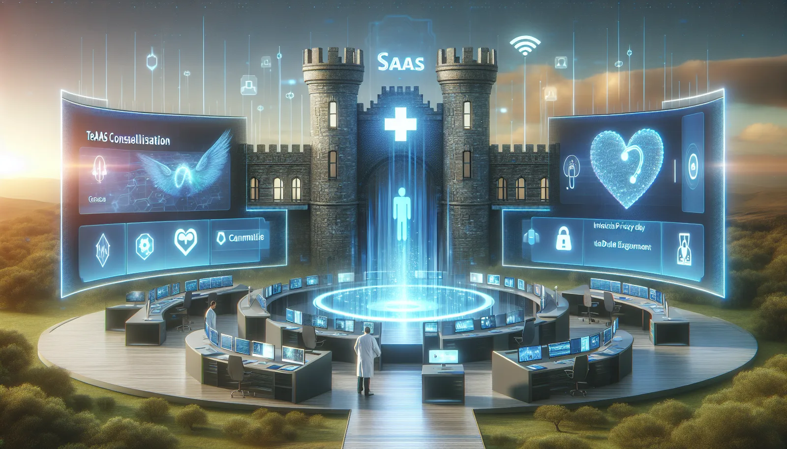 Illustration of future trends in healthcare SaaS